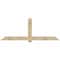 Ekena Millwork Eugene Rough Sawn Timber Gable Bracket, Douglas Fir, 96"W x 36"H x 6"D x 6"F, 9/12 Pitch GBW096X36X0606EUG00RDF - alternate 1